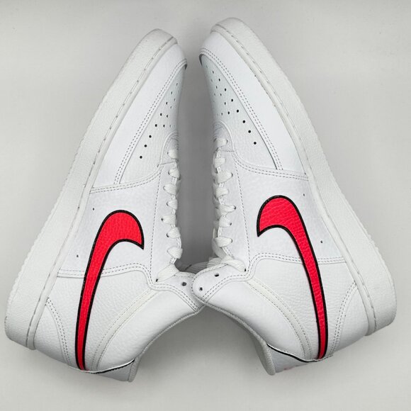 Women’s Nike Court Vision Mid 'White Flash Crimson Pink CD5436-102 Size 9 - Picture 8 of 13